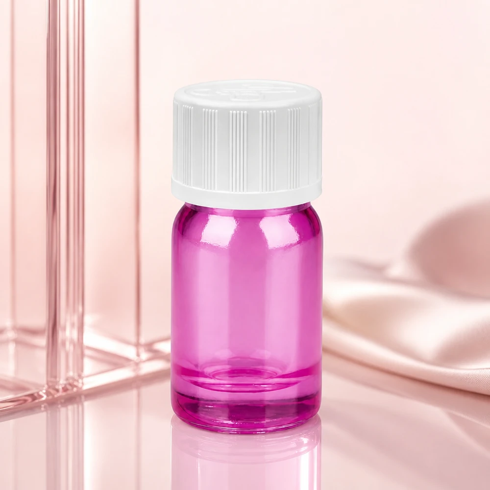 Nachfüllbare 5ml Glasflasche mit auslaufsicherem Verschluss für Reise und unterwegs