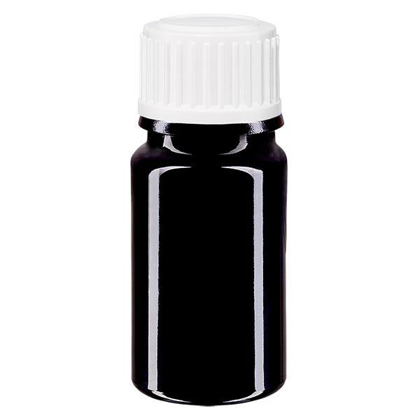 Lékárenská lahvička fialová 5ml kapátko bílé 0,8mm standardní Lékárenská lahvička fialová 5ml kapátko bílé 0,8mm standardní