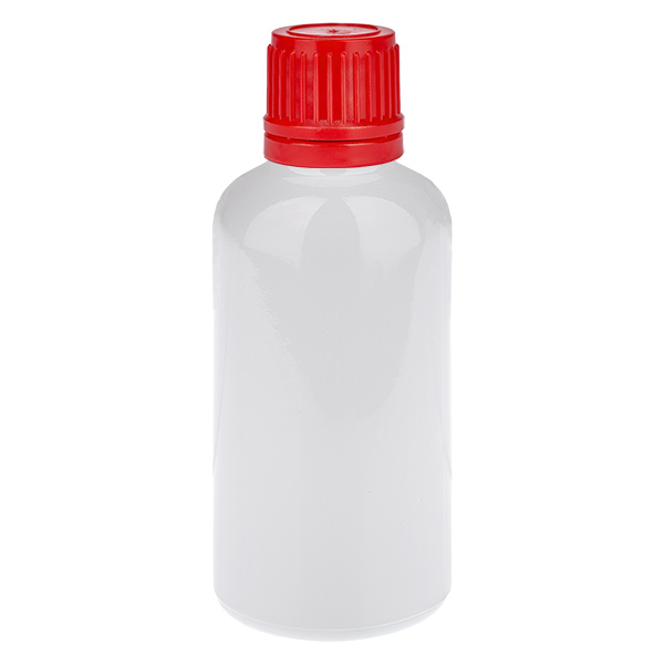 50ml láhev 11mm šroubovací uzávěr červený bezpečnostní uzávěr WhiteLine UT18/50 50ml láhev 11mm šroubovací uzávěr červený bezpečnostní uzávěr WhiteLine UT18/50