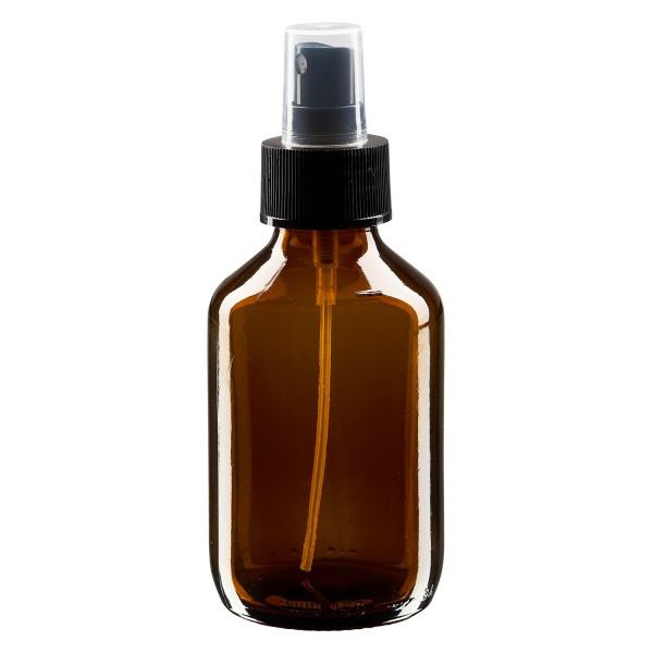 150ml lahvi&#269;ka na l&#233;ky hn&#283;d&#225;, s pumpi&#269;kov&#253;m rozpra&#353;ova&#269;em &#269;ern&#225; ApoGlas