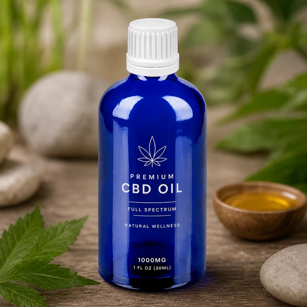 Robuste 100ml Flasche mit weißem 11mm Verschluss in edlem Blau für professionelle Anwendung