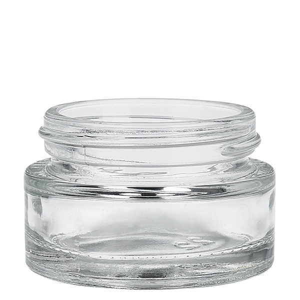 Skleněná dóza 20ml čirá s vkládacím víčkem UNiTWIST. Skleněná dóza 20ml čirá s vkládacím víčkem UNiTWIST.