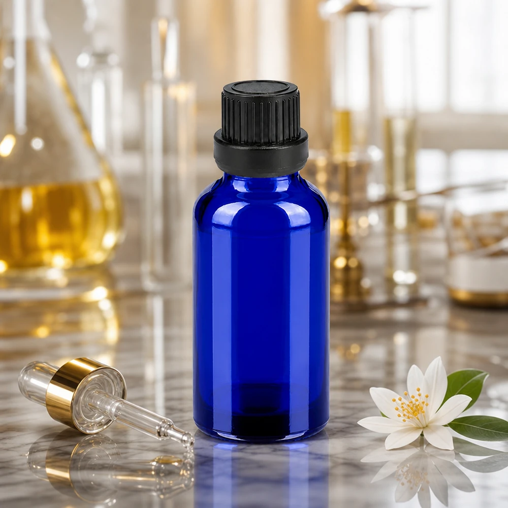 Pharmazeutische 30ml Glasflasche mit kindersicherem Verschluss für Naturheilmittel