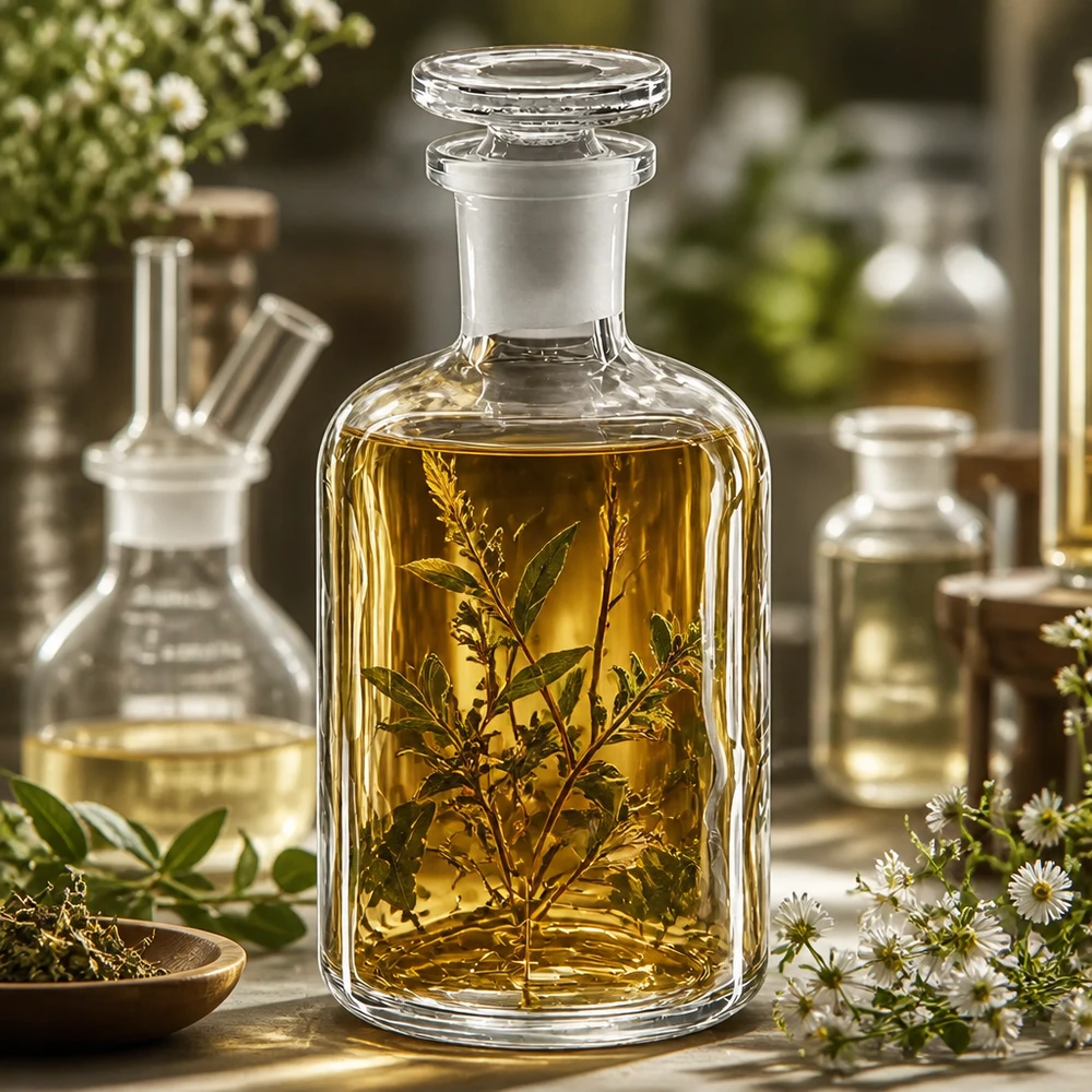 Láhev s kulatým ramenem 100ml čirá skleněná zátka s úzkým hrdlem Verschließbare Klarglasflasche 100ml Enghals Rundschulter für Tinkturen Öle Laborgebrauch