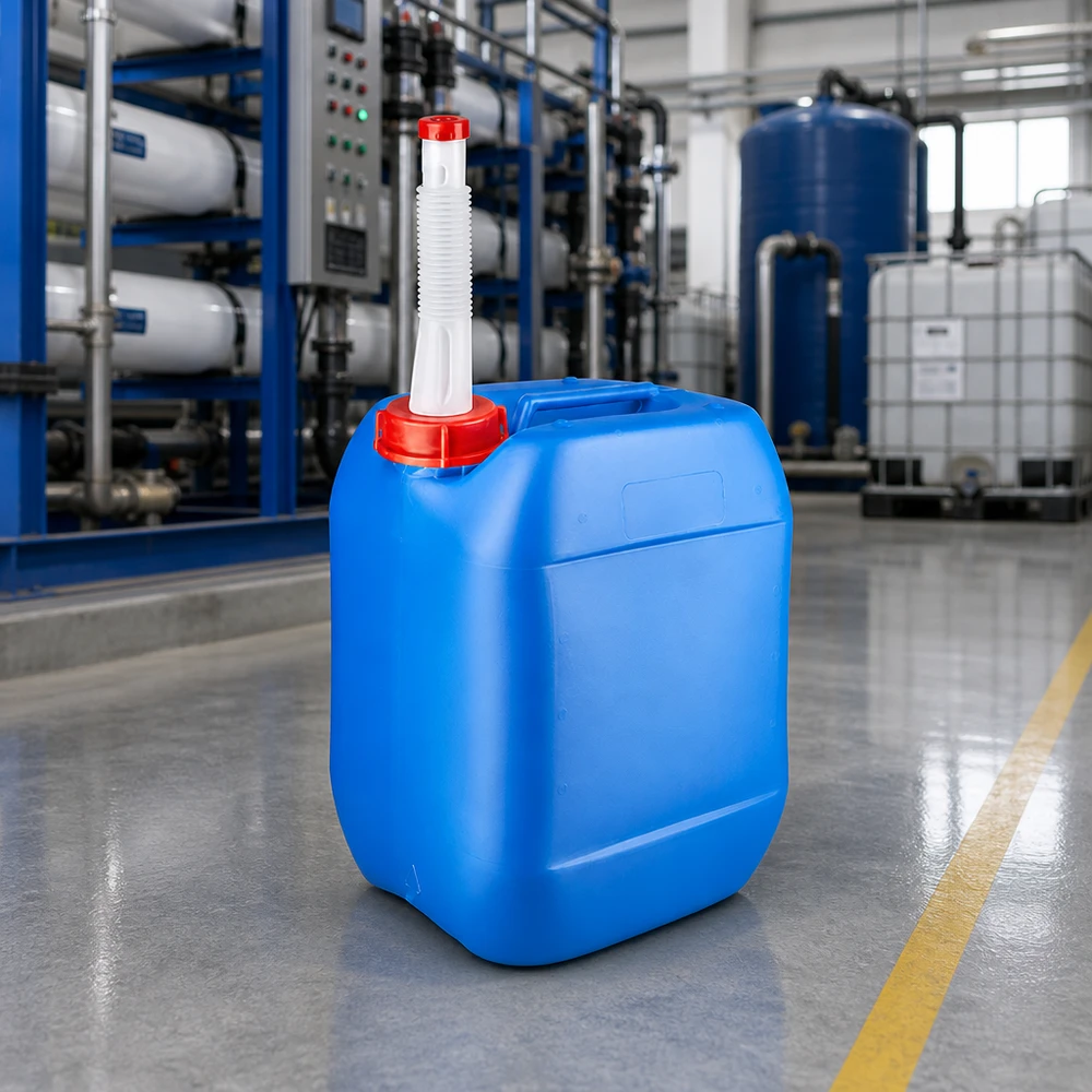 UN-zugelassener Kanister 10 Liter mit Belüftungsauslaufrohr für industriellen Einsatz