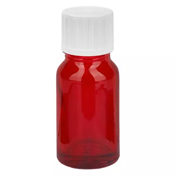 10ml láhev 11mm šroubovací uzávěr bílý standardní tamper evident RedLine UT18/10 10ml láhev 11mm šroubovací uzávěr bílý standardní tamper evident RedLine UT18/10