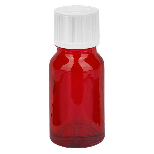 10ml láhev 11mm šroubovací uzávěr bílý standardní tamper evident RedLine UT18/10 10ml láhev 11mm šroubovací uzávěr bílý standardní tamper evident RedLine UT18/10