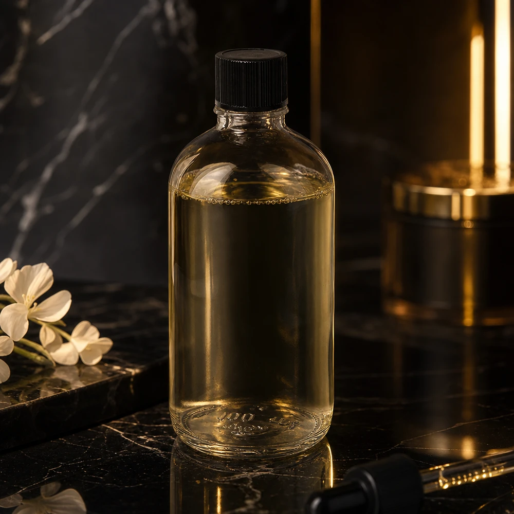 100ml kapátko lahvička 1mm černá standardní uzávěr ClearLine UT18/100 ClearLine Glasflasche 100ml mit 1mm Tropföffnung schwarzer Deckel für Kosmetik und Pharmazie