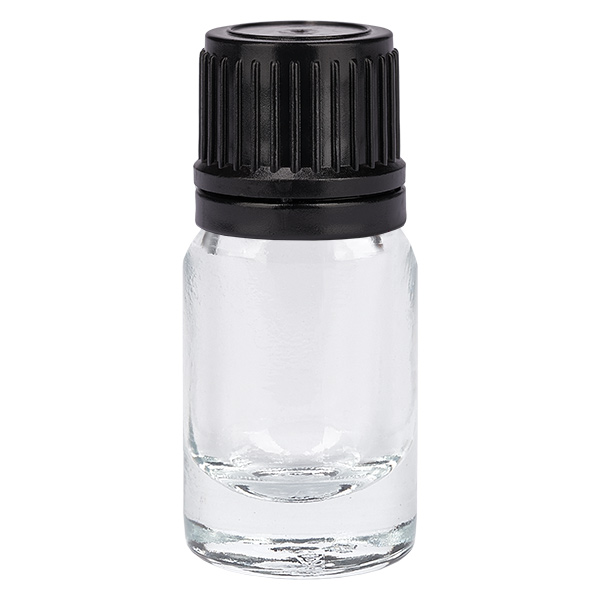 5ml lahvička 11mm šroubovací uzávěr černý tamper-evidentní uzávěr ClearLine UT18/5 5ml lahvička 11mm šroubovací uzávěr černý tamper-evidentní uzávěr ClearLine UT18/5