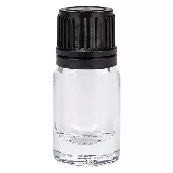 5ml lahvička 11mm šroubovací uzávěr černý tamper-evidentní uzávěr ClearLine UT18/5 5ml lahvička 11mm šroubovací uzávěr černý tamper-evidentní uzávěr ClearLine UT18/5