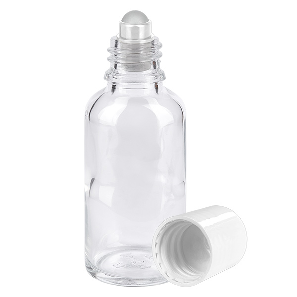 30ml roll-on lahvička bílá standardní uzávěr ClearLine UT18/30