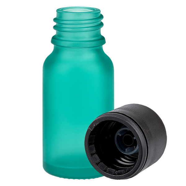 10ml lahvička 6mm šroubovací uzávěr černá Standard GreenLine UT18/10 10ml lahvička 6mm šroubovací uzávěr černá Standard GreenLine UT18/10