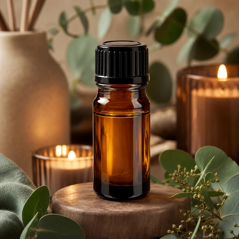 Lékárenská lahvička hnědá 5ml se šroubovacím uzávěrem černá standardní Winzige braune Apothekerflasche aus Borosilikatglas für Aromatherapie und Naturkosmetik 5ml