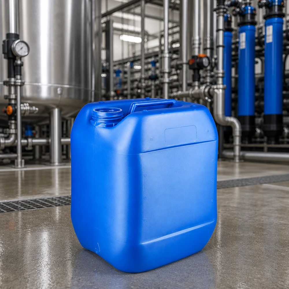 10 Liter Industriekanister blau mit Schraubgewinde ohne Deckel in Wasseraufbereitung