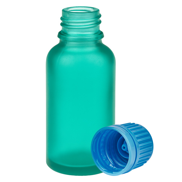 30ml lahvička 11mm šroubovací uzávěr modrý tamper-evidentní uzávěr GreenLine UT18/30 30ml lahvička 11mm šroubovací uzávěr modrý tamper-evidentní uzávěr GreenLine UT18/30