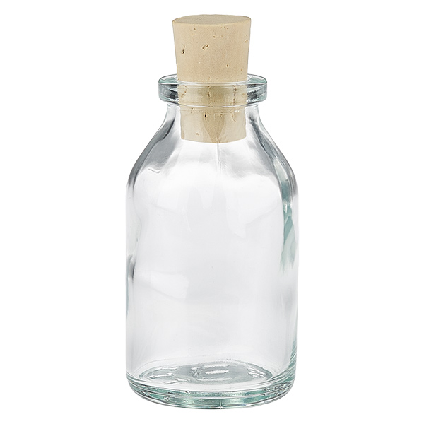 Láhev z čirého skla 20ml se zátkou 11/14mm