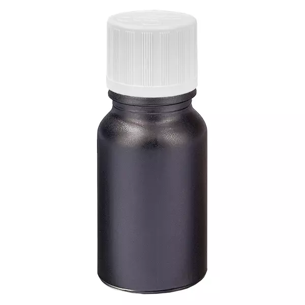 10ml lahvička 11mm se šroubovacím uzávěrem bílá standardní s dětskou pojistkou BlackLine UT18/10 10ml lahvička 11mm se šroubovacím uzávěrem bílá standardní s dětskou pojistkou BlackLine UT18/10