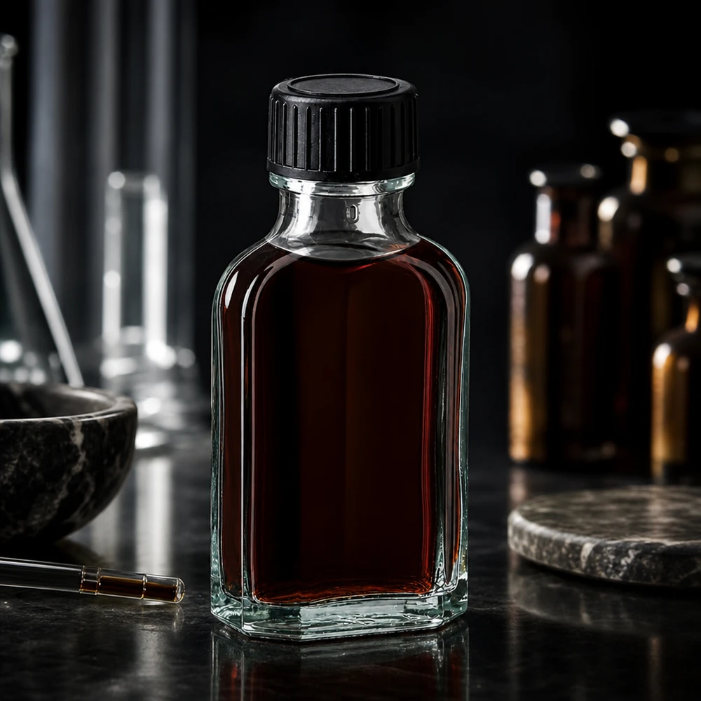 50 ml čirý šroubovací uzávěr Meplat s těsnicím diskem LKD Kompakte 50ml Klarglasflasche Meplat mit dichtem Schraubverschluss für pharmazeutische Nutzung
