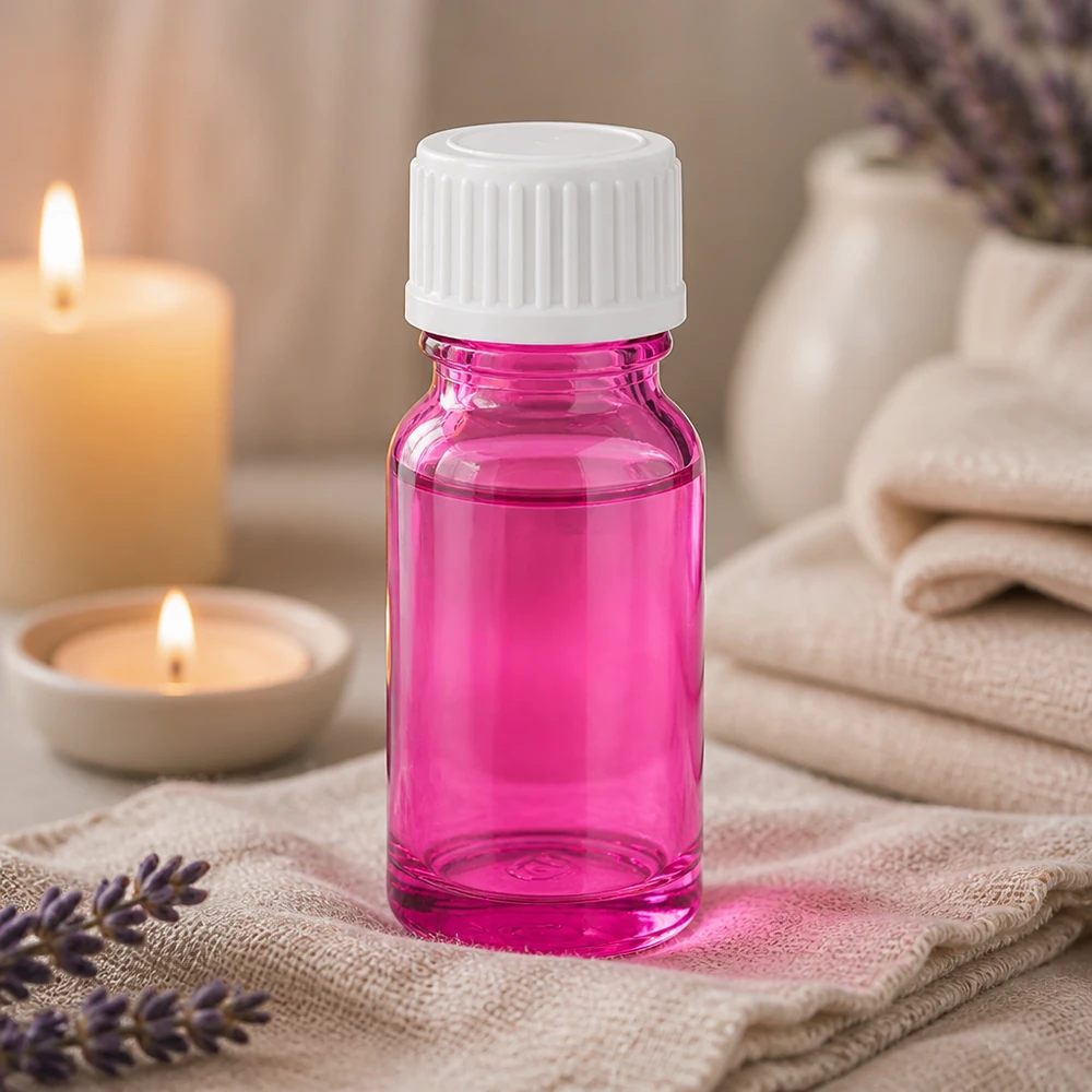 Professionelle 10ml Laborflasche aus farbigem Glas mit auslaufsicherem Gewinde-Verschluss