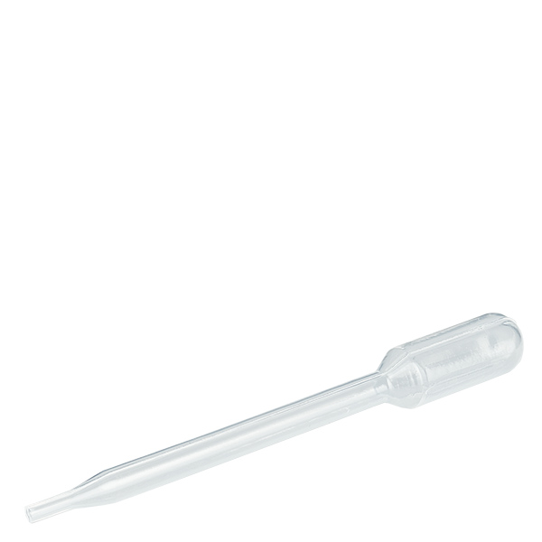 Přenosová pipeta o objemu 1 ml (87x10 mm) bez stupnice. Přenosová pipeta o objemu 1 ml (87x10 mm) bez stupnice.