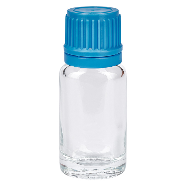 10ml láhev 11mm šroubovací uzávěr modrý uzávěr ClearLine UT18/10. 10ml láhev 11mm šroubovací uzávěr modrý uzávěr ClearLine UT18/10.
