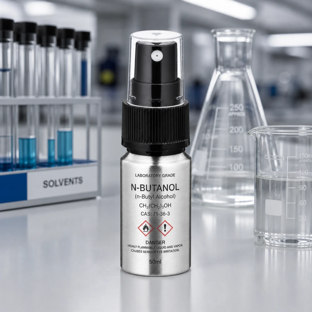 Industrielle 10ml Aluflasche mit Zerstäuber - korrosionsbeständig für aggressive Flüssigkeiten