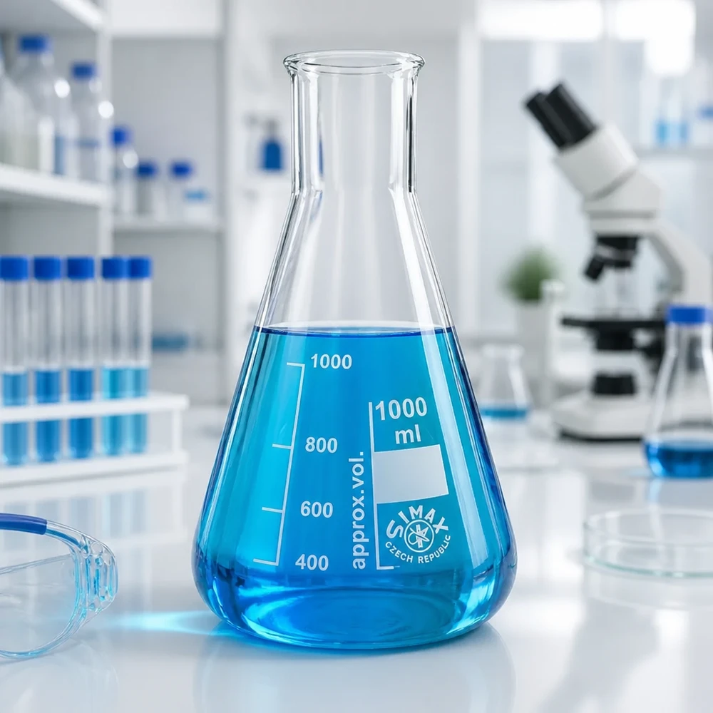 Erlenmeyerova baňka 300 ml se širokým hrdlem Erlenmeyerova baňka 300 ml se širokým hrdlem