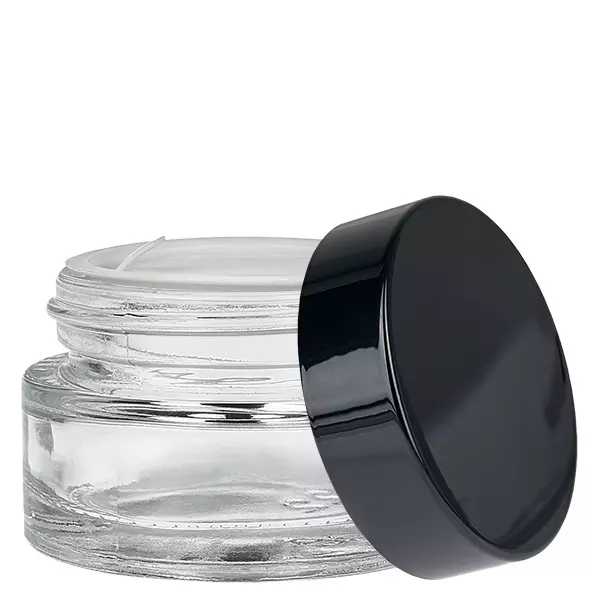 Skleněná dóza 20ml čirá s vkládacím víčkem UNiTWIST. Skleněná dóza 20ml čirá s vkládacím víčkem UNiTWIST.