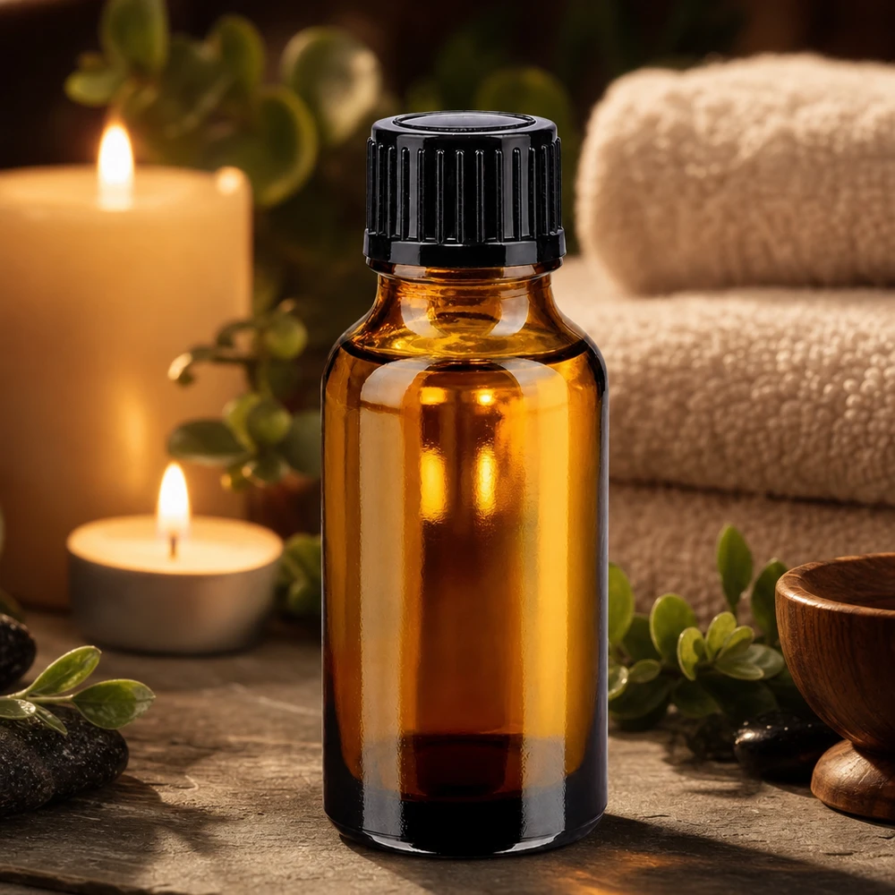 Apothekerflasche Braunglas 20ml zur Aufbewahrung von Massageölen und Naturkosmetik