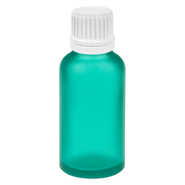 30ml lahvi&#269;ka s kap&#225;tkem 0,7mm b&#237;l&#225; s tamper-evidentn&#237;m uz&#225;v&#283;rem GreenLine UT18/30