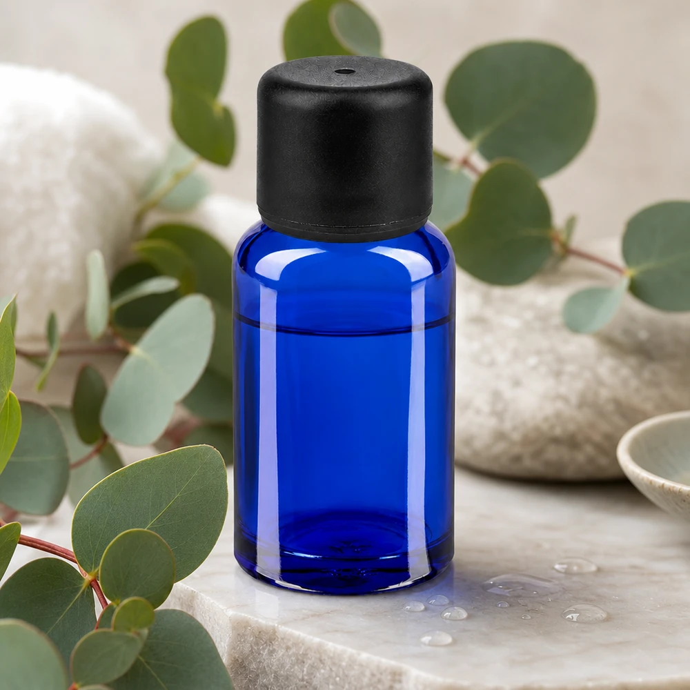 10ml lahvička 6mm šroubovací uzávěr černý standard BlueLine UT18/10