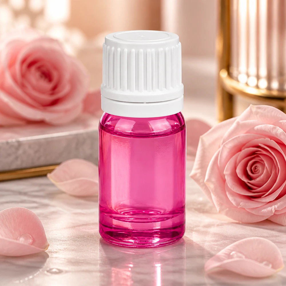 5ml láhev bílá se šroubovacím uzávěrem 11 mm Originality šroubovací uzávěr PurpleLine UT18/5 Stilvolle PurpleLine Flasche 5ml perfekt für DIY Kosmetik und selbstgemachte Öle