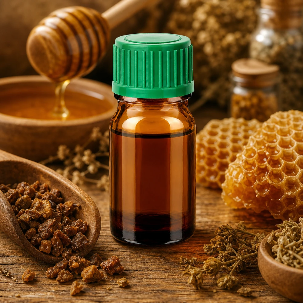 Umweltfreundliche 5ml Tropfflasche aus recycelbarem Braunglas mit langlebigem grünem Verschluss