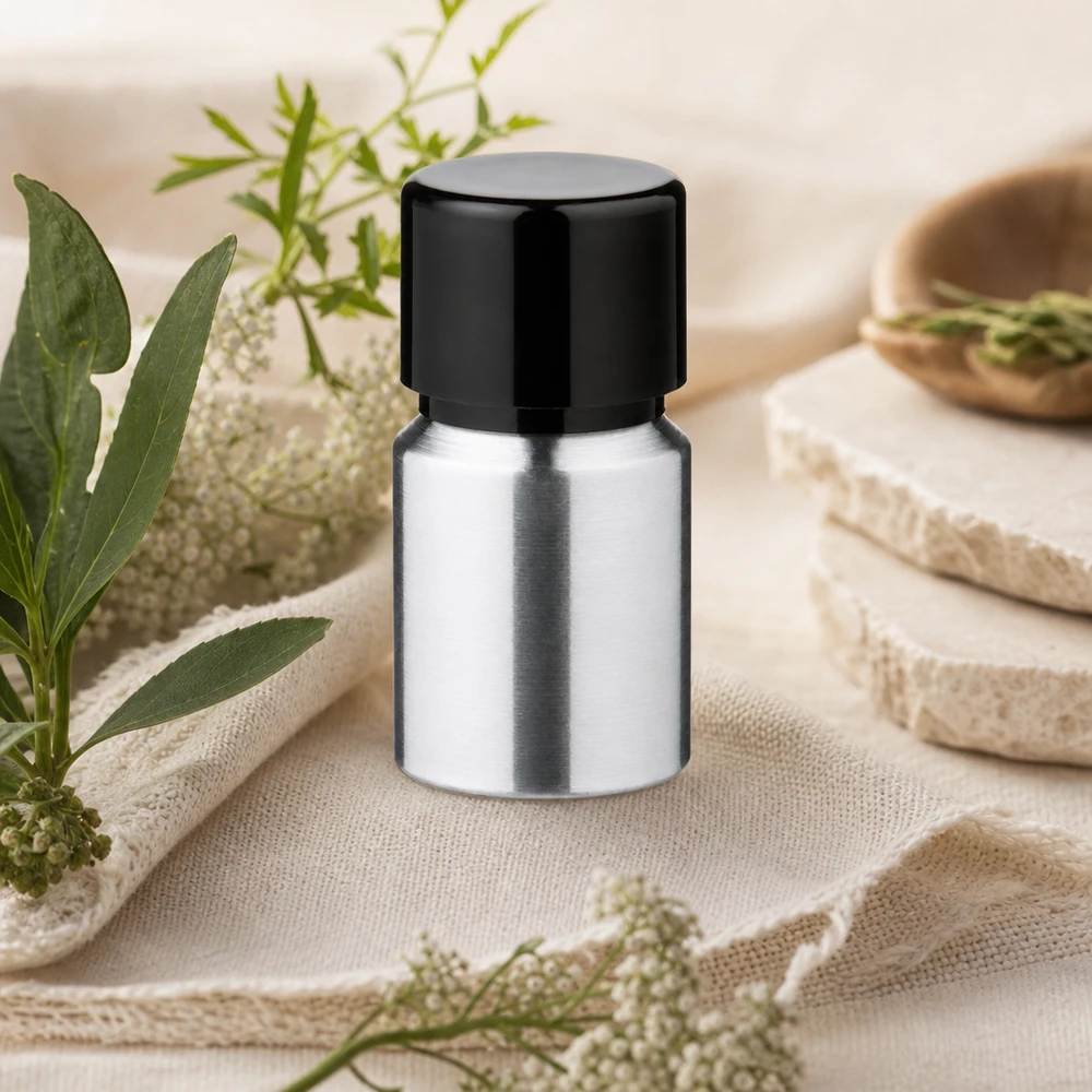 Recycelbare 10ml Aluflasche mit matter Finish perfekt für nachhaltige Verpackungslösungen