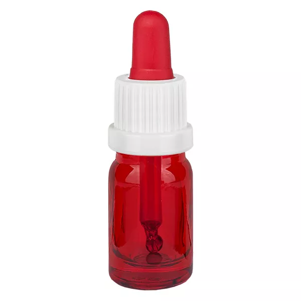 5ml pipetovací láhev bílá/červený uzávěr s ochranou proti manipulaci RedLine UT18/5