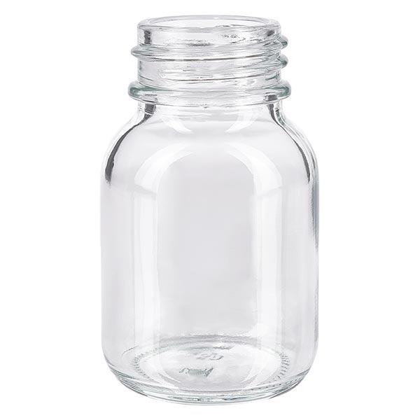 50ml láhev se širokým hrdlem z čirého skla 50ml láhev se širokým hrdlem z čirého skla