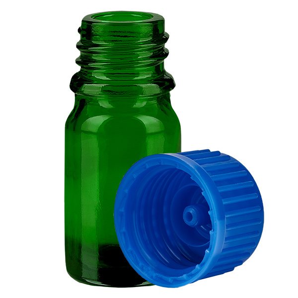 5ml lahvička 11mm šroubovací uzávěr modrá Standard GreenLine UT18/5 5ml lahvička 11mm šroubovací uzávěr modrá Standard GreenLine UT18/5