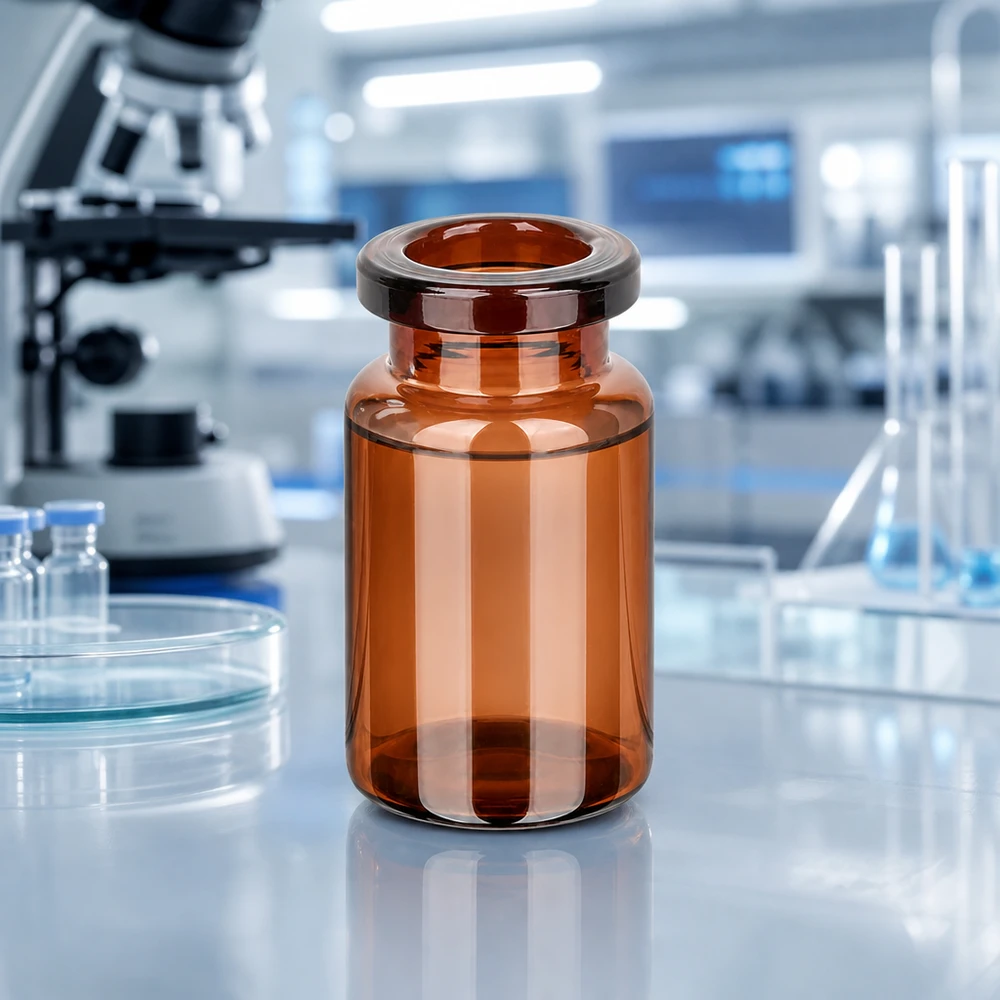 Injekční láhev z jantarového skla 5ml Pharmazeutische Braunglas Flasche 5ml für Lyophilisation und Abfüllung von Medikamenten