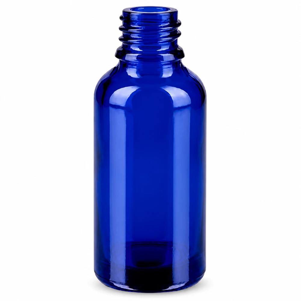 30ml Roll-On Flasche blau mit Standard Hals UT18/30 für Serum und Hautpflege