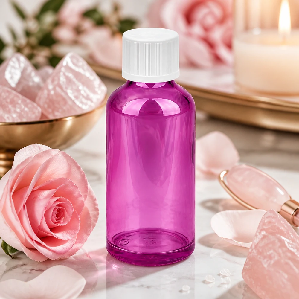 Purple Kunststoffflasche 50ml mit standardisiertem Verschlusssystem für sichere Aufbewahrung
