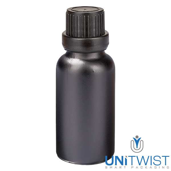 Kapací lahvička 20ml 2mm s uzávěrem proti manipulaci BlackL. UT18/20 Kapací lahvička 20ml 2mm s uzávěrem proti manipulaci BlackL. UT18/20