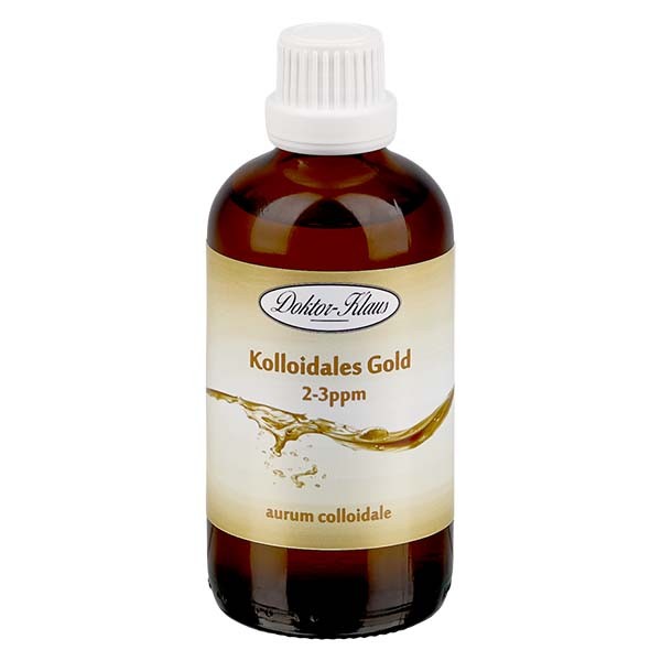 100 ml koloidního zlata Doktor-Klaus, 2-3ppm, jantarová skleněná lahvička s uzávěrem proti manipulaci. 100 ml koloidního zlata Doktor-Klaus, 2-3ppm, jantarová skleněná lahvička s uzávěrem proti manipulaci.