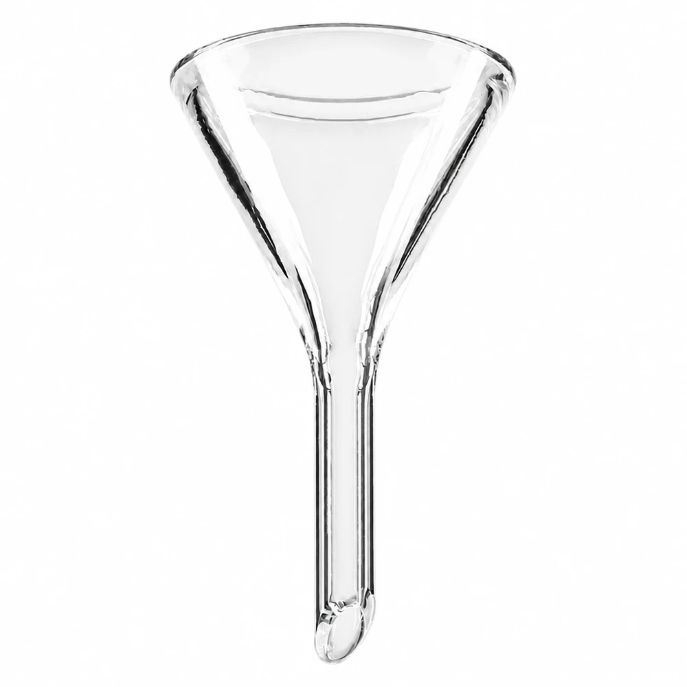Professioneller 60 Grad Labortrichter aus hochwertigem Kalk-Soda-Glas für Analytik