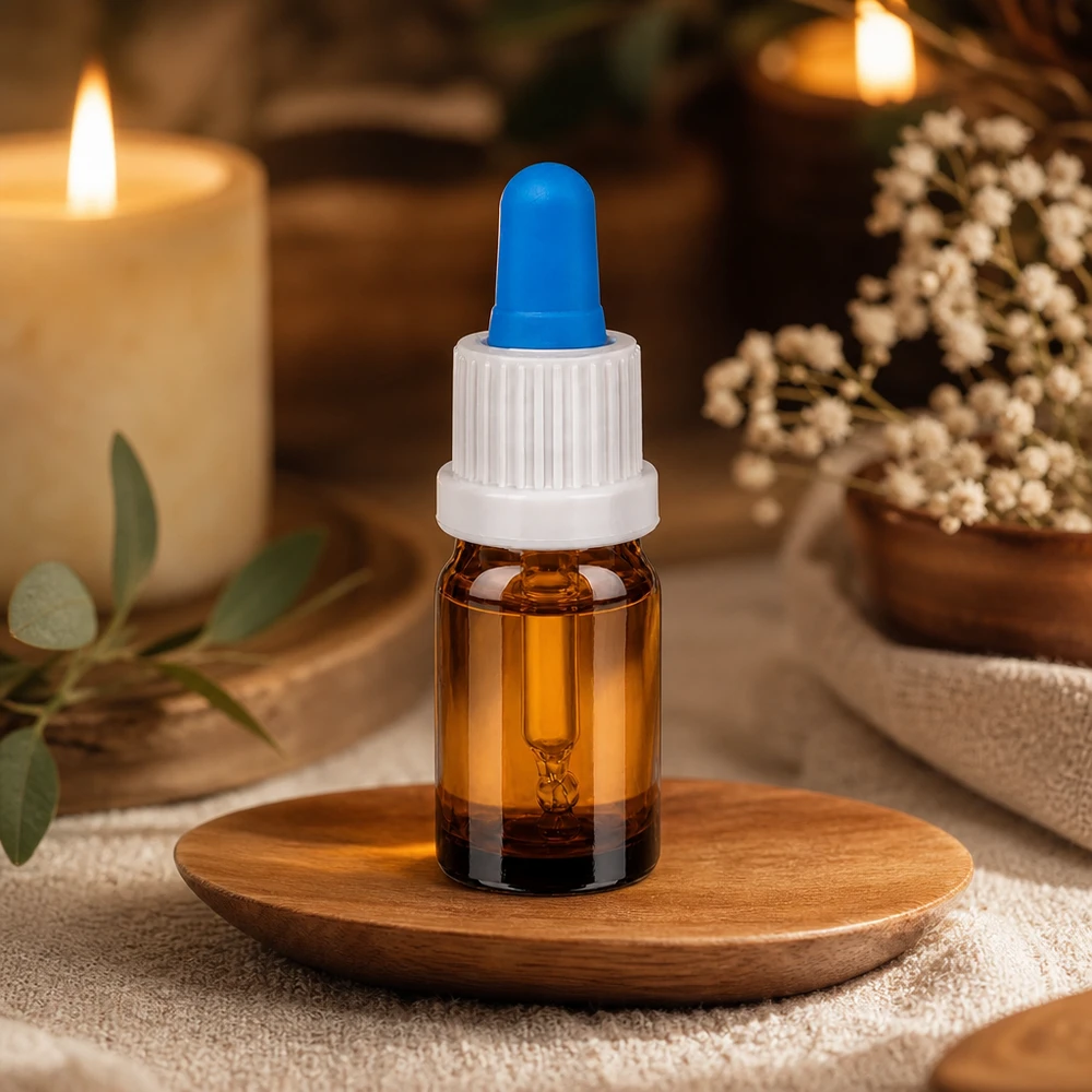 5ml pipetovací láhev bílá/modrý uzávěr s ochranou proti manipulaci BrownLine UT18/5 Premium Tropfflasche 5ml mit graduierter Pipette für exakte Messungen in Labor und Küche