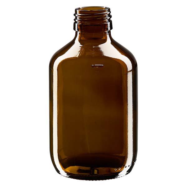 Lahvička na léky 200 ml hnědá, bez uzávěru PP28 ApoGlas Lahvička na léky 200 ml hnědá, bez uzávěru PP28 ApoGlas