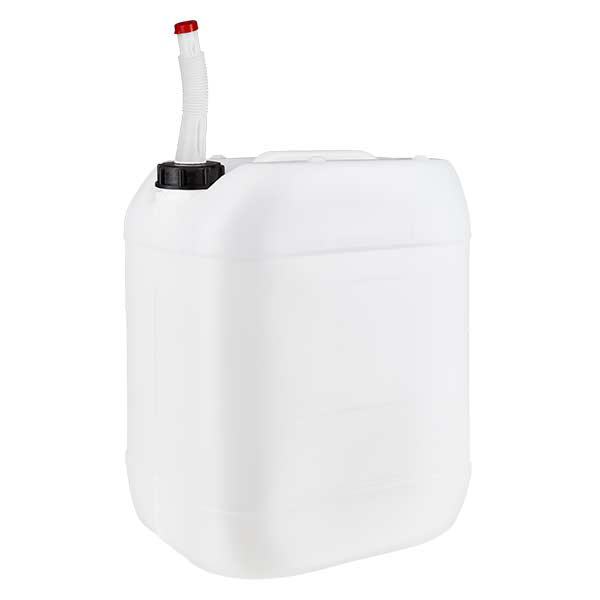 Kanystr o objemu 20 litr&#367; s v&#253;pustnou trubkou Flex