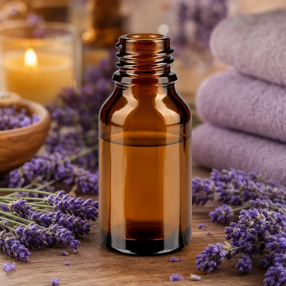 Kapací lahvička 15 ml DIN 18 z jantarového skla ApoGlas 15ml Braunglasflasche mit optimaler Größe für Reise und mobile Anwendungen
