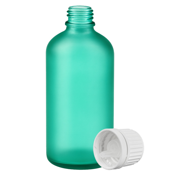 100ml lahvička s kapátkem 0,7mm bílá s tamper-evidentním uzávěrem GreenLine UT18/100 100ml lahvička s kapátkem 0,7mm bílá s tamper-evidentním uzávěrem GreenLine UT18/100
