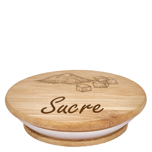 Couvercle en bois "sucre" pour WECK RR100 Couvercle en bois "sucre" pour WECK RR100