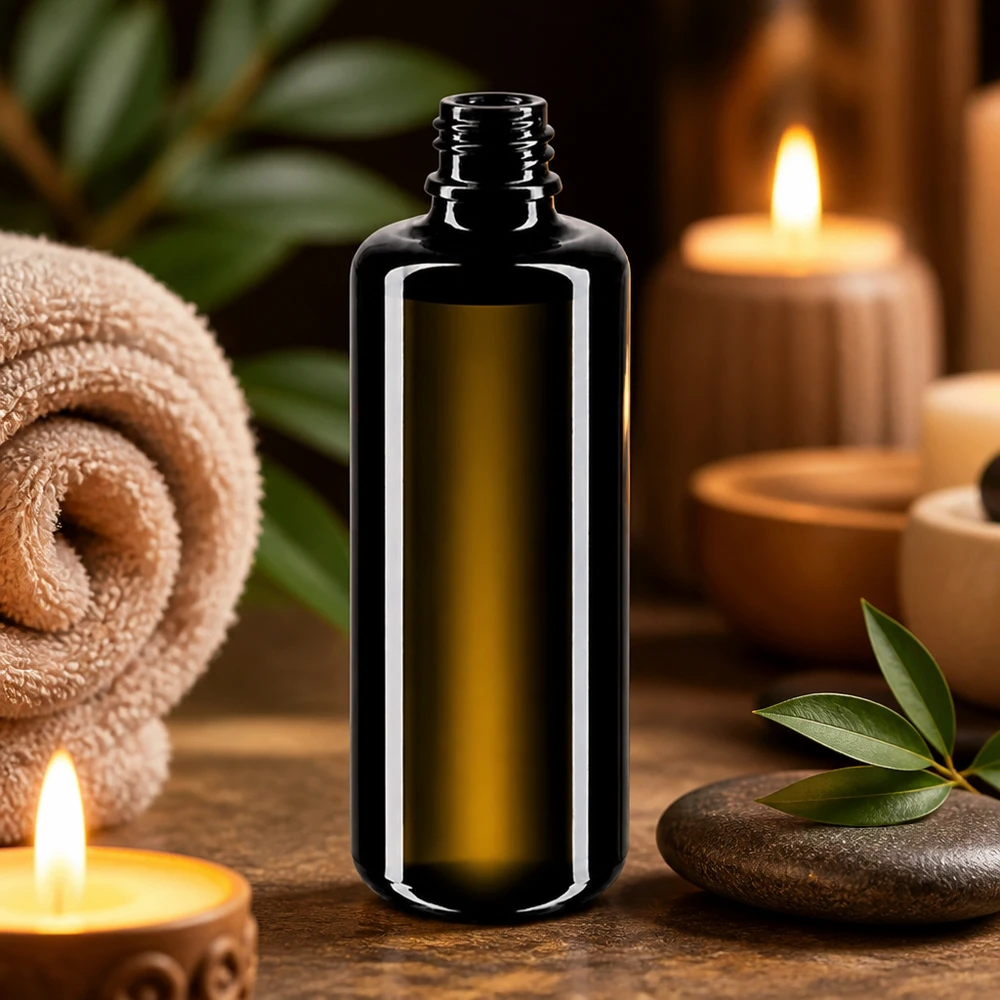 Miron Violettglas Tropfflasche Orion 50ml mit ergonomischem Design für komfortable Handhabung